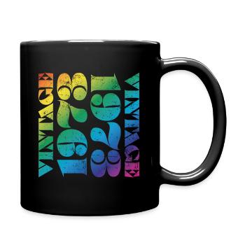 Millésime 1973 - Mug uni - noir - Droite