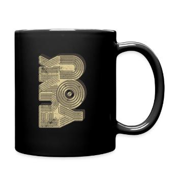 Funk you - Tasse einfarbig - Schwarz - Rechts