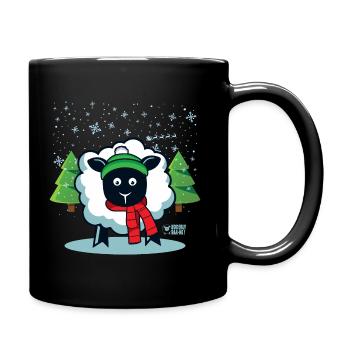 Ewe feeling Chilly? - Full Colour Mug - black - Right