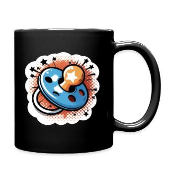 Baby Pacifier - Full Colour Mug - black - Right