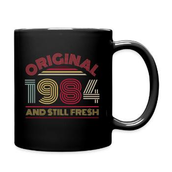 Millésime 1984 - Mug uni - noir - Droite
