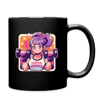 Super Pumped - Tasse einfarbig - Schwarz - Rechts