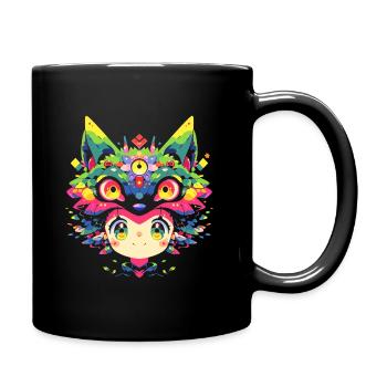 Spirit Animal - Tasse einfarbig - Schwarz - Rechts