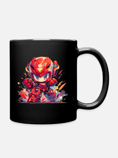 Robo Kid - Tasse einfarbig - Schwarz