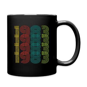 1983 Vintage - Tasse einfarbig - Schwarz - Rechts