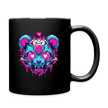 Teddynator - Tasse einfarbig - Schwarz - Rechts