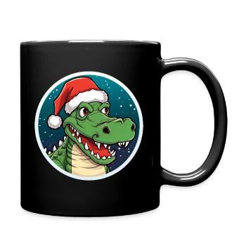 Crocodiles Noël - Mug uni - noir - Droite
