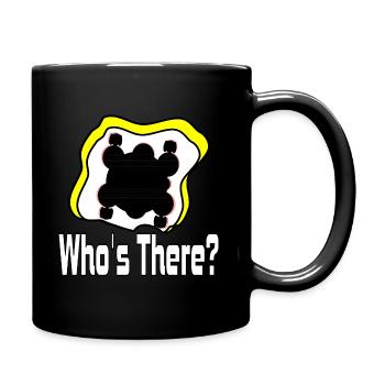 Who's there? - Mug uni - noir - Droite