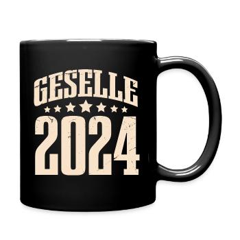 Geselle Gesellenprüfung 2024 - Tasse einfarbig - Schwarz - Rechts