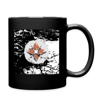 Wüstenblume - Tasse einfarbig - Schwarz - Rechts