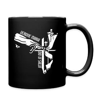 Korsisches Haupt der Jungfrau Maria - Tasse einfarbig - Schwarz - Rechts