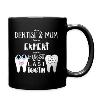 Dentiste Maman Dentiste Maman Cadeau - Mug uni - noir - Droite