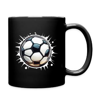 Soccer / Game / Ball / Field / Shooting - Full Colour Mug - black - Right
