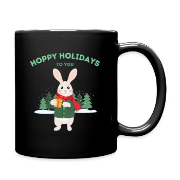 Vacances houblonnées à vous - Lapin de Noël - Mug uni - noir - Droite