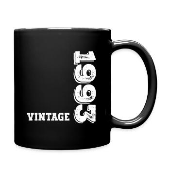 Vintage 1993 - Tasse einfarbig - Schwarz - Rechts
