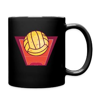 Volleyball vintage - Full Colour Mug - black - Right