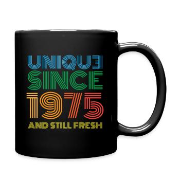 Millésime 1975 - Mug uni - noir - Droite