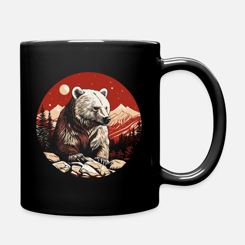 Grizzly - Tasse einfarbig - Schwarz
