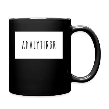 Wissen ist Macht - Tasse einfarbig - Schwarz - Rechts