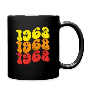 Millésime 1968 - Mug uni - noir - Droite
