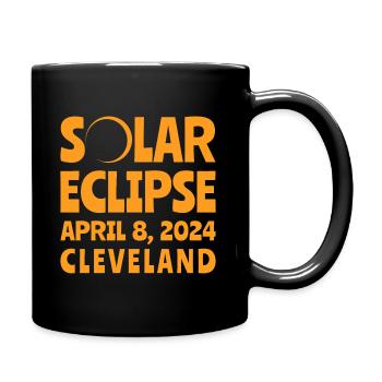 Sonnenfinsternis 2024 Cleveland Ohio - Tasse einfarbig - Schwarz - Rechts
