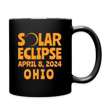 Sonnenfinsternis 2024 Ohio - Tasse einfarbig - Schwarz - Rechts