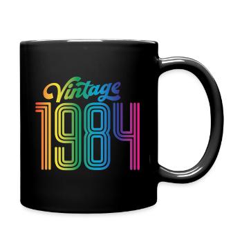 Millésime 1984 - Mug uni - noir - Droite