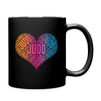 Judo Love - Tasse einfarbig - Schwarz - Rechts