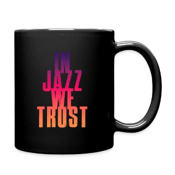In Jazz we Trust - Full Colour Mug - black - Right