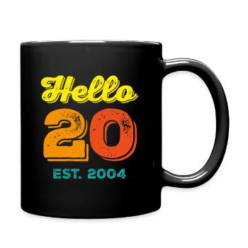 Bonjour 20 Est. 2004 - Mug uni - noir - Droite