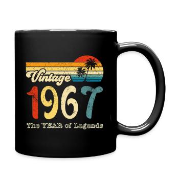 Millésime 1967 - Mug uni - noir - Droite