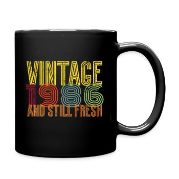 1986 Year of birth - Full Colour Mug - black - Right