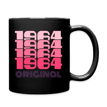 60. Geburtstag 2024 Feier best of Jahrgang 1964 - Tasse einfarbig - Schwarz - Rechts