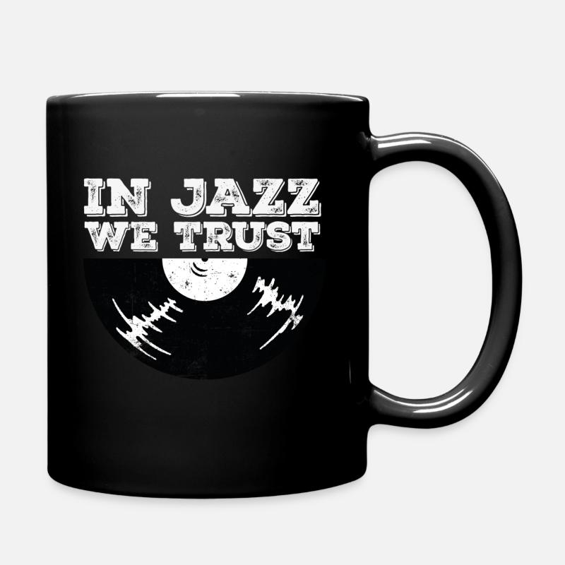 Dans le jazz, nous avons confiance - Mug uni - noir