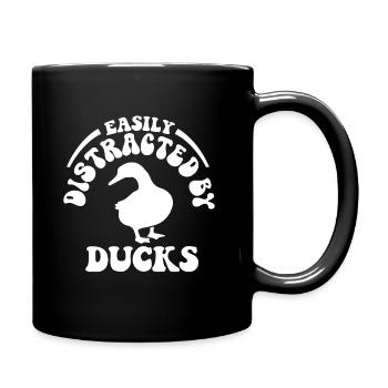 Easily Distracted By Ducks - Full Colour Mug - black - Right