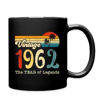 Millésime 1962 - Mug uni - noir - Droite