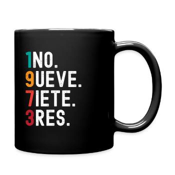 Millésime 1973 - Mug uni - noir - Droite