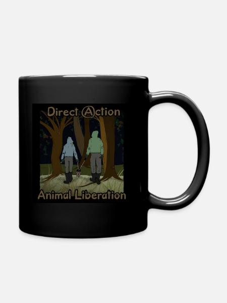 Animal Liberation - Tasse einfarbig - Schwarz