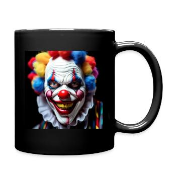 Clown - Tasse einfarbig - Schwarz - Rechts
