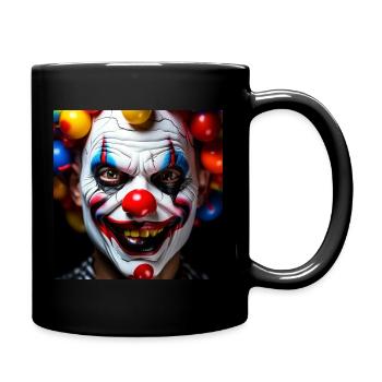 Clown - Tasse einfarbig - Schwarz - Rechts