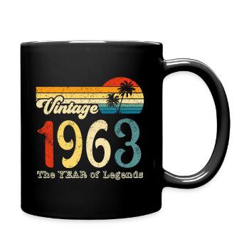 Millésime 1963 - Mug uni - noir - Droite