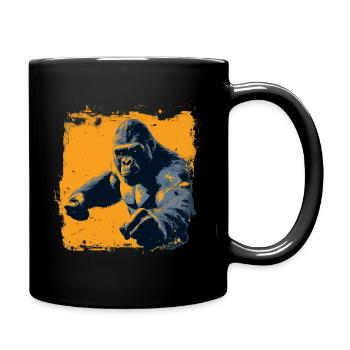 Gorille fracassant - Mug uni - noir - Droite