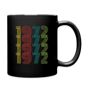 Millésime 1972 - Mug uni - noir - Droite