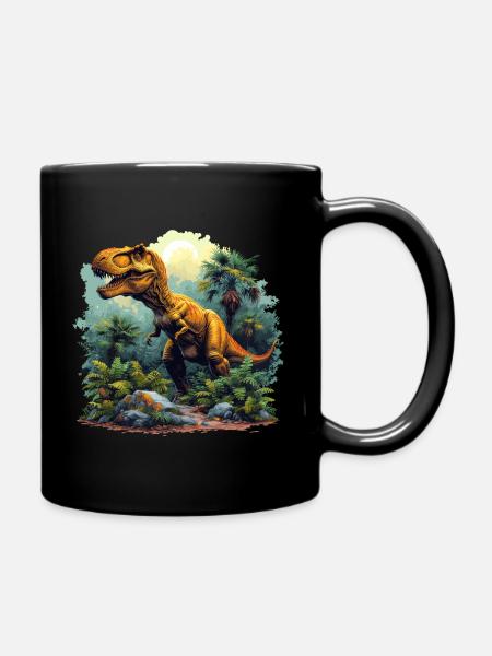 T-Rex - Tasse einfarbig - Schwarz
