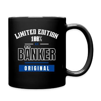 Limited Edition 100% - Banker - Original - Full Colour Mug - black - Right