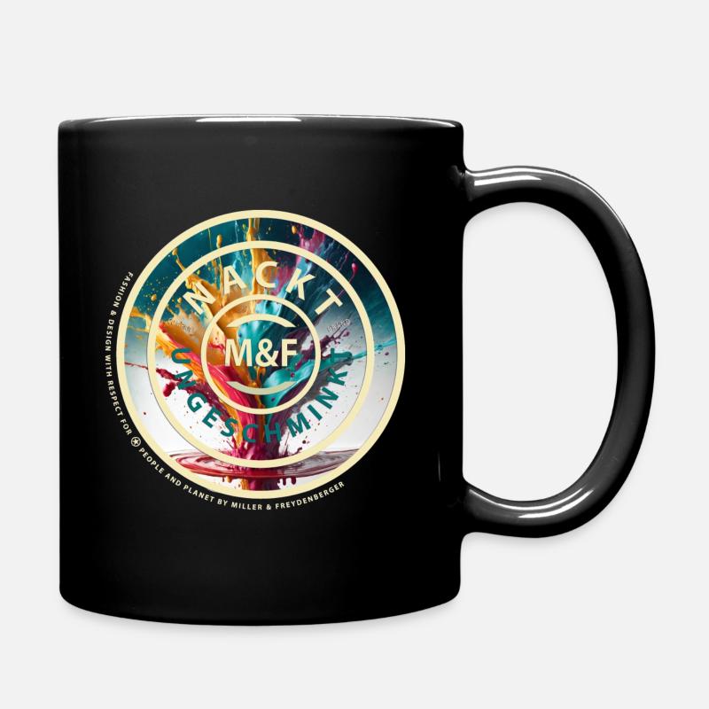 Logo Nackt & Ungeschminkt - Tasse einfarbig - Schwarz