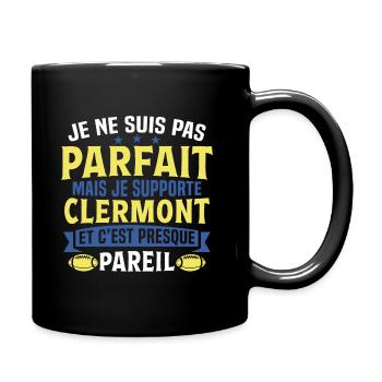 Rugby clermot cadeau de rugby de clermont - Mug uni - noir - Droite