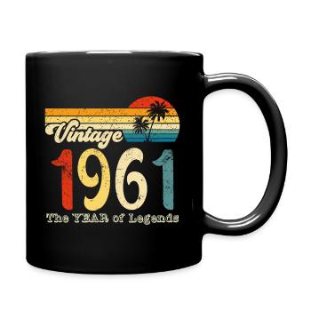 Millésime 1961 - Mug uni - noir - Droite