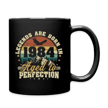 1984 Vintage Born légendes cadeau d’anniversaire - Mug uni - noir - Droite