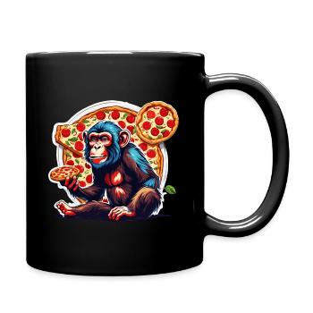 Pizza / Restauration rapide / Italienne / Margherita - Mug uni - noir - Droite